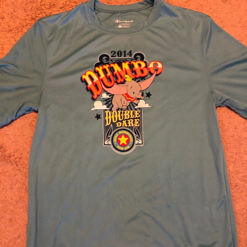 2014 Disneyland Dumbo Double Dare finishers shirt